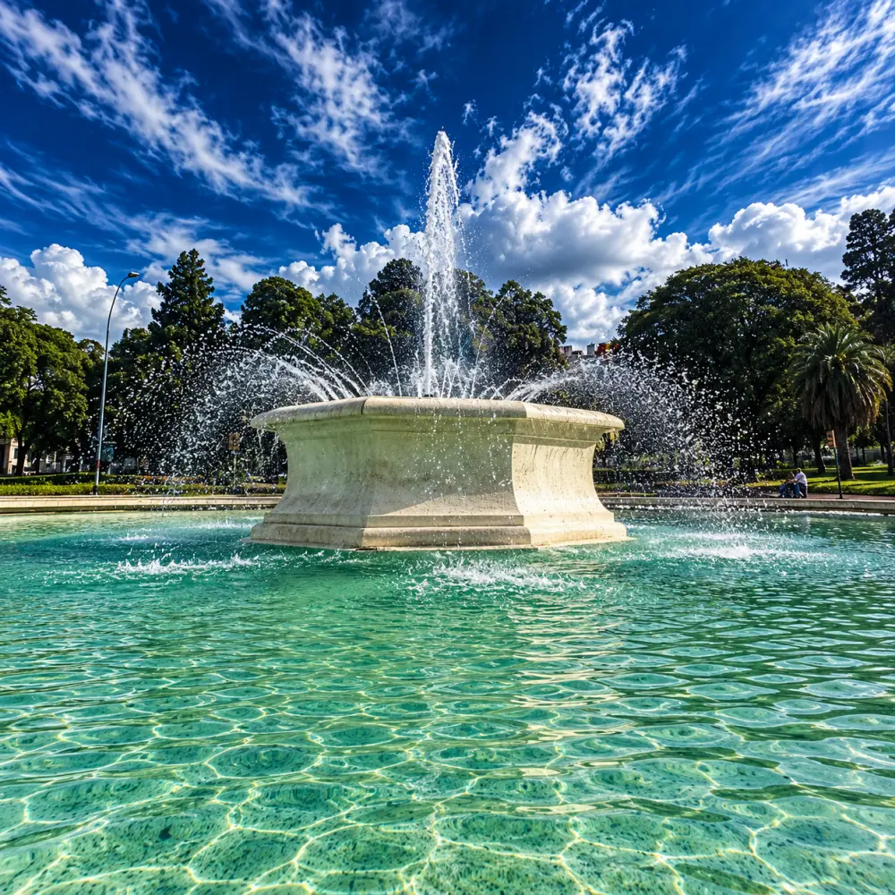 Illuminated fountain